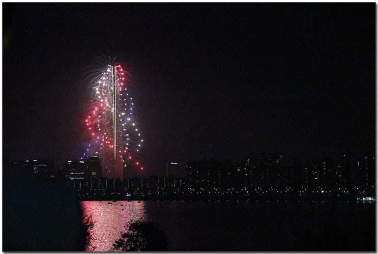  롯데타워 불꽃축제&뚝섬유원지에서...