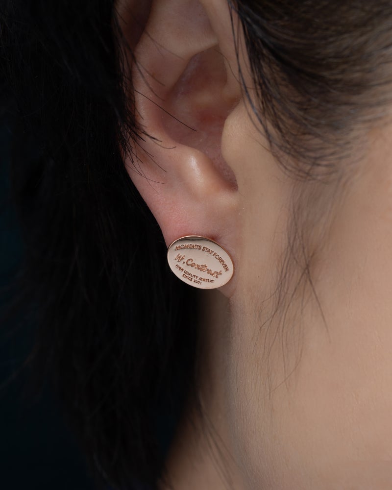 아이작(Isaac), 18K 로즈 골드(GP), 코인 귀걸이 : 네이버 블로그