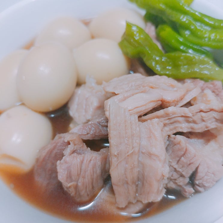  [자취요리] 돼지고기장조림 / 장조림 버터 비빔밥
