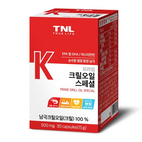  티앤엘 프라임 크릴오일 스페셜, 15g, 1개 추천 및 정보확인