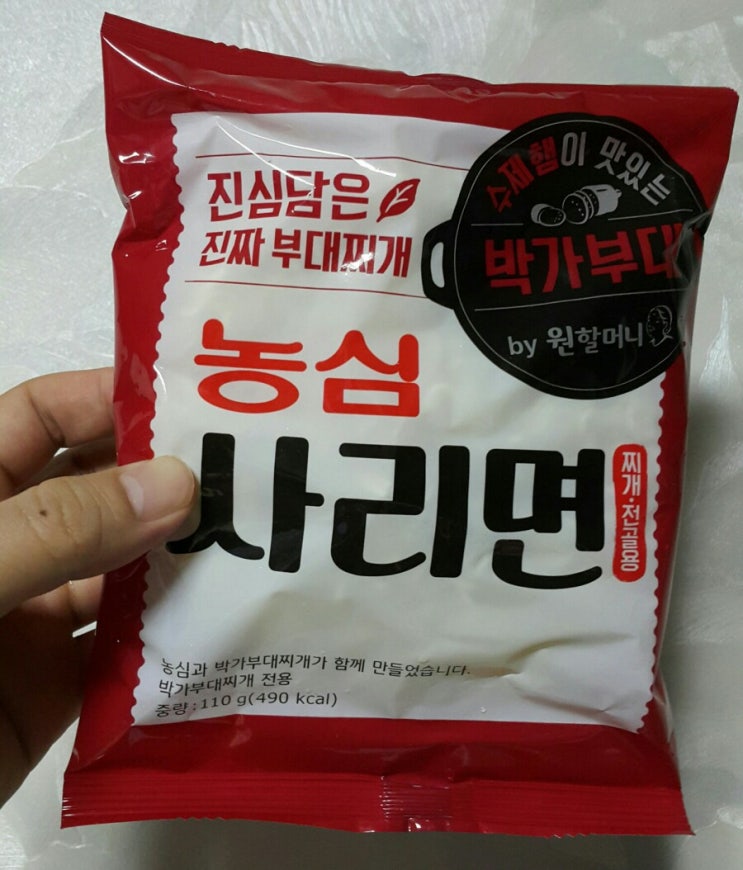  박가부대 라면사리 = 농심 사리면