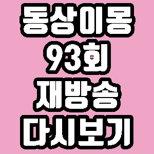동상이몽 너는내운명 신동미 허규 새집 인테리어 93회 재방송 다시보기 방송시간 편성표