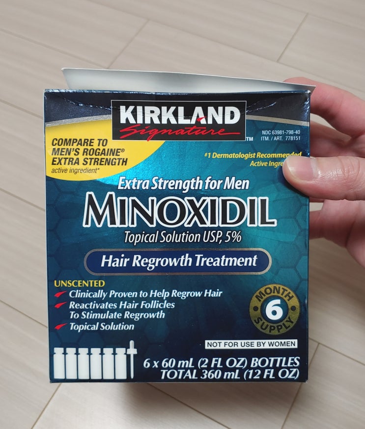  커클랜드 미녹시딜 (Kirkland Minoxidil) 6달 사용 후기