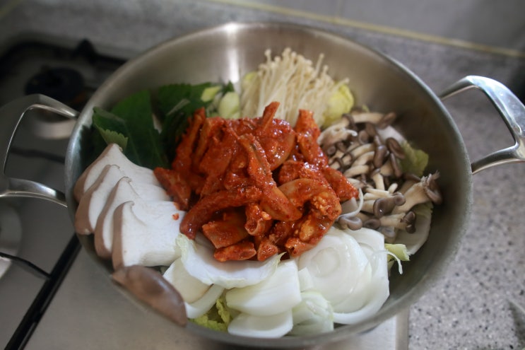  에스엠푸드 곱창전골레시피로 집에서 맛있게 해먹어요~