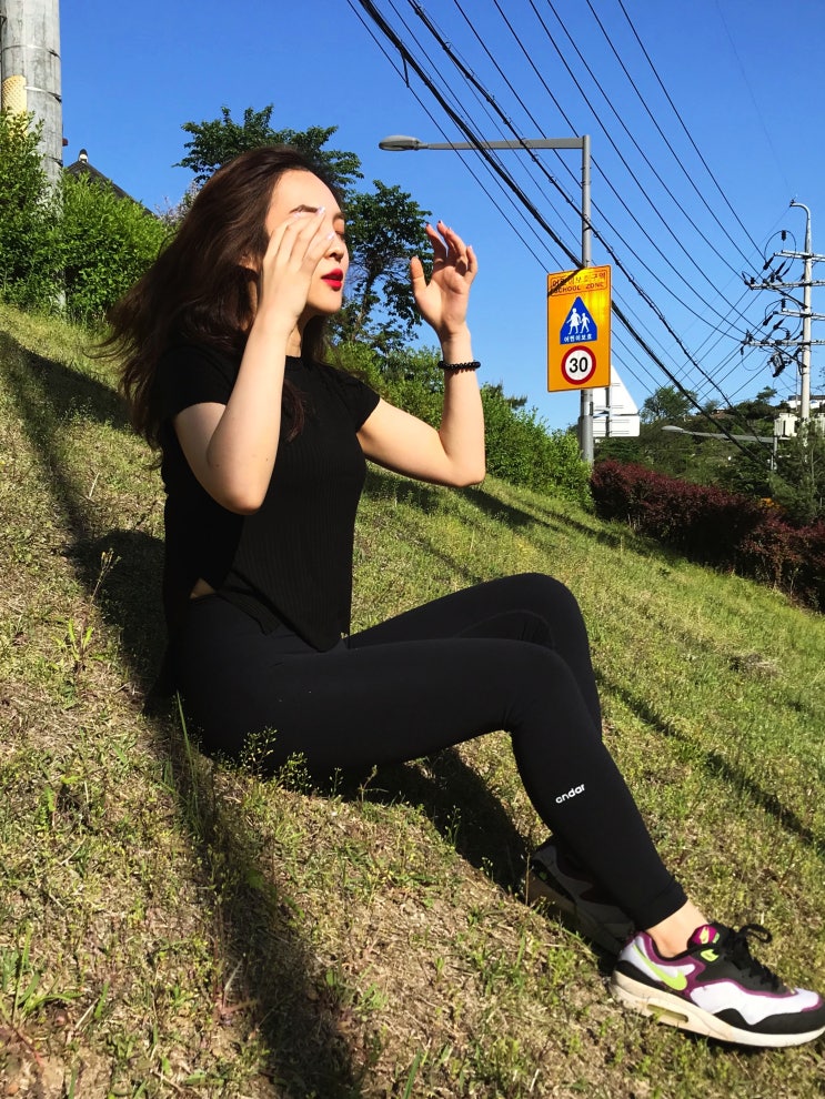  안다르 신상 에어쿨링 하이브리드 레깅스! 여름레깅스로 딱 개쩐다️