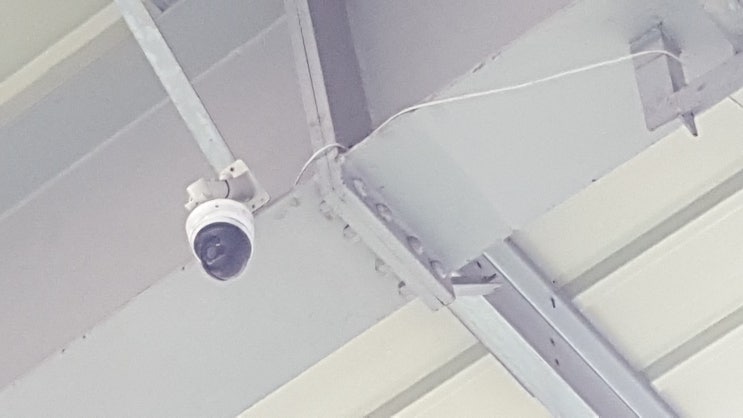  논산 유리공장 ptz 카메라 시공 ip카메라 210만화소 3배줌 카메라 및 녹화기 설치