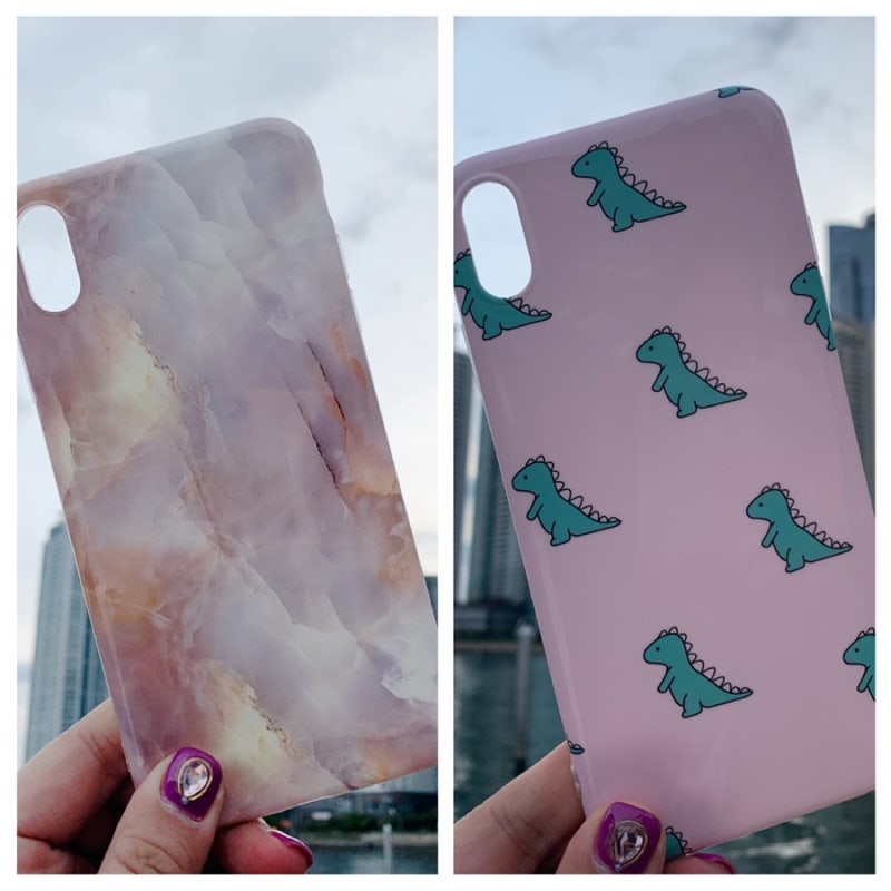 [아이폰 XS MAX 케이스-예쁘니까 너 준다]예뻐서 더 특별한 아이폰케이스::대리석 케이스&공룡 ....