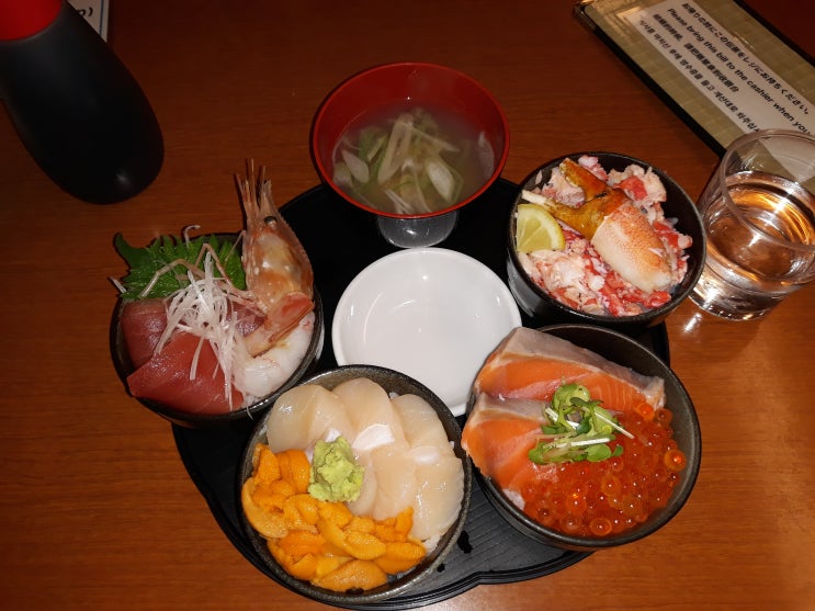  일본 홋카이도(北海道) 카이센동(海鮮丼) 맛집 - 돈부리 차야(どんぶり茶屋)