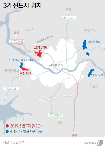 '고양 창릉·부천 대장' 3기 신도시…28곳에 11만호 짓는다