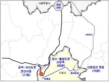  3기신도시발표 중 당수지구2와 신분당선 호매실연장에 대한 시그널