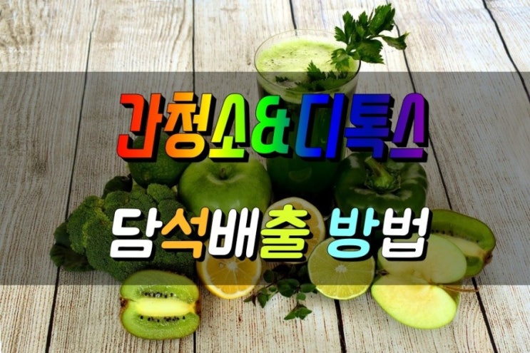  간 청소(담석 배출) 간 디톡스 방법 및 준비과정