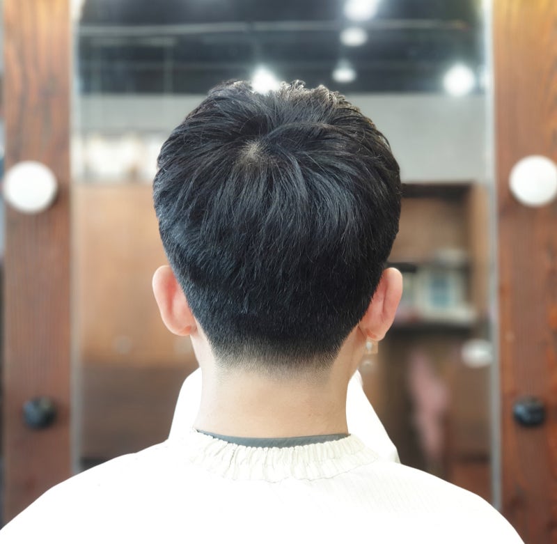 뒷머리를 자연스럽게 연결하는 남자 투블럭 상고머리 : 네이버 블로그