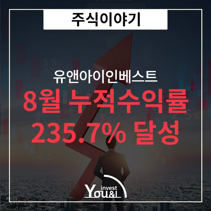  유앤아이인베스트 8월 수익률 235.7% 달성!