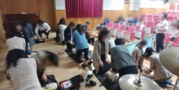  전주 오송중학교 교직원 심폐소생술교육 -교사법정의무교육