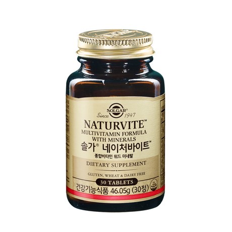 솔가 네이처바이트 종합비타민 위드 미네랄 1535mg x 30정, 46.05g, 1개 할인정보 공유해요 솔가 네이처바이트 종합비타민 위드 미네랄 1535mg x 30정, 46.05g, 1개 할인정보 공유해요