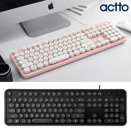  ZIZ648229레트로 키보드 엑토, 민트, 단일옵션