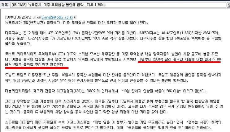  코스피200선물지수 갭하락 연 이틀째!! 대드냐!!