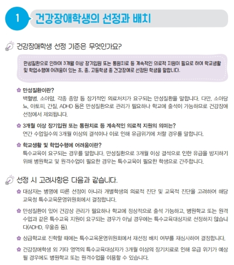  소아완화의료와 건강장애(병원학교, 원격수업)