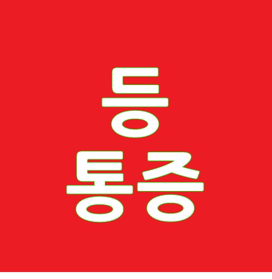  전거근 어깨 목 통증 등 가운데 통증 등이 아플때