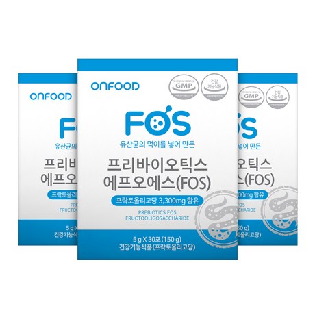 온푸드 프리바이오틱스 FOS, 150g, 3개 추천 및 정보확인