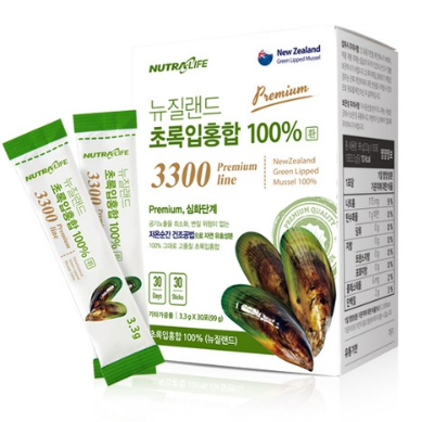  [초록홍합] 뉴트라이프 뉴질랜드 프리미엄3300 100%환제품 관절에 좋은 식품 추천