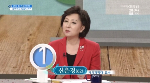  '아침마당' 신은경 교수 "남편과 아내가 하루 종일 아무것도 하지 않는 것은 끔찍해"