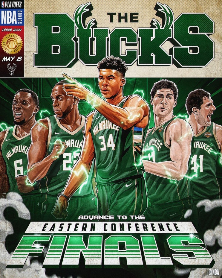  NBA 플레이오프 2019 - 밀워키 벅스, 18년만에 컨퍼런스 파이널 진출!