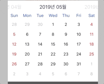  [IOS][Swift] FSCalendar 달력 날짜 기간 선택하기
