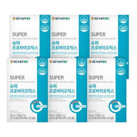  녹십자웰빙 슈퍼 프로바이오틱스 유산균, 12g, 6개입 사양 및 할인정보
