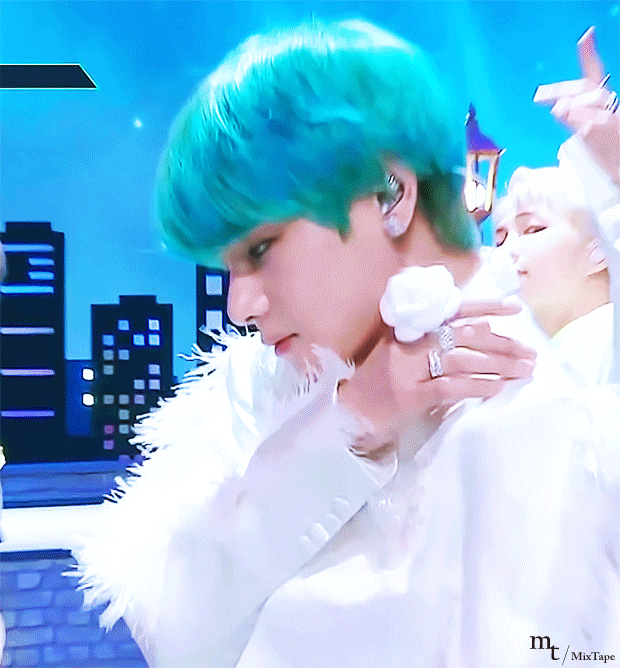  190419 방탄소년단 뮤직뱅크 (작은 것들을 위한 시+Dionysus) 뷔 움짤 모음