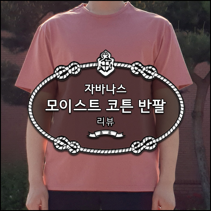 자바나스 반팔 모이스트 코튼 세미오버핏 리뷰 * 촉촉하고 부드러운 남자 반팔