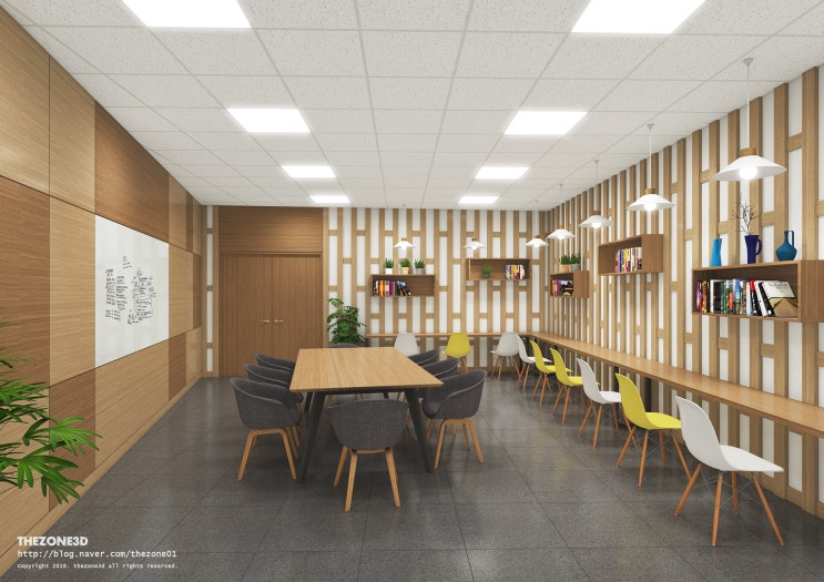  작은 휴게실 인테리어투시도, 휴게실투시도, lounge interior