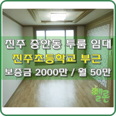  진주투룸 중안동투룸 진주중안동투룸 임대(진주초 부근) - 멜론부동산[L318]