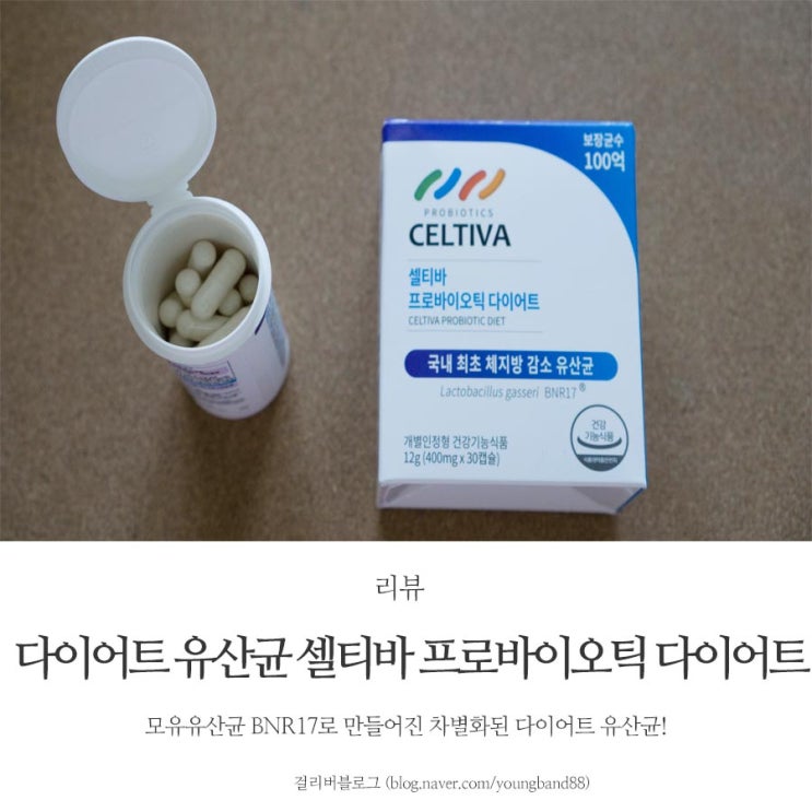 다이어트 유산균! 셀티바 프로바이오틱 다이어트