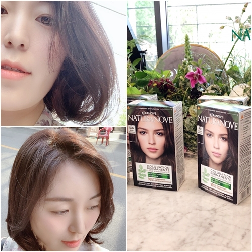  셀프염색약 암모니아프리 내츄라노브 바닐라브라운 !