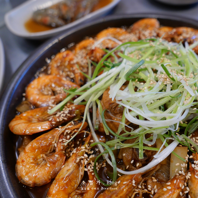  모란 맛집 마시마루, 새우와 만난 찜닭