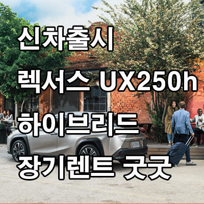  렉서스UX  하이브리드 이참에 장기렌트로?