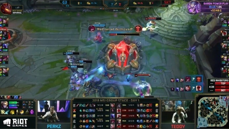  (MSI)미드시즌 인비테이셔널 베트남 하노이 국립 컨벤션 센터, SKT T1, 첫 경기에서 G2(유럽)에 27분 만에 넥서스를 패배