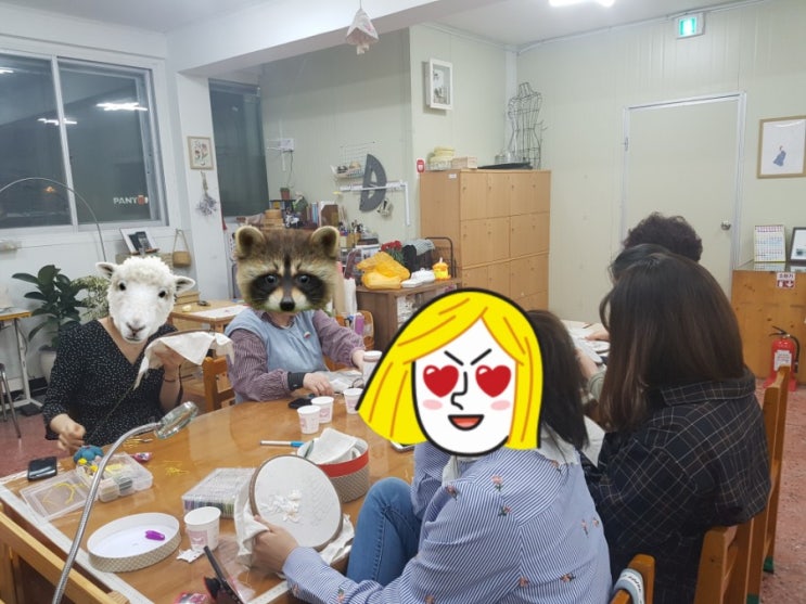  부평 한국프랑스자수문화학원 쌤이 만두 쏜 날