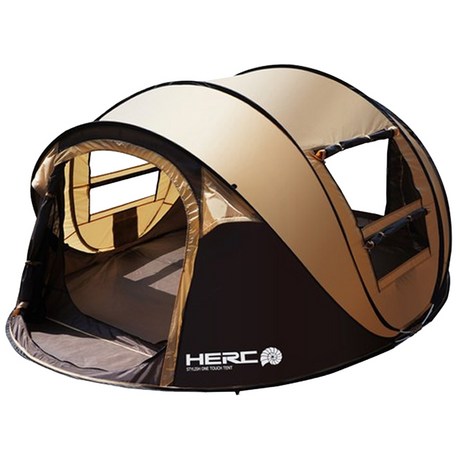  HERC 원터치텐트 빅, 브라운, 5~6인용 구매전 스펙확인해요