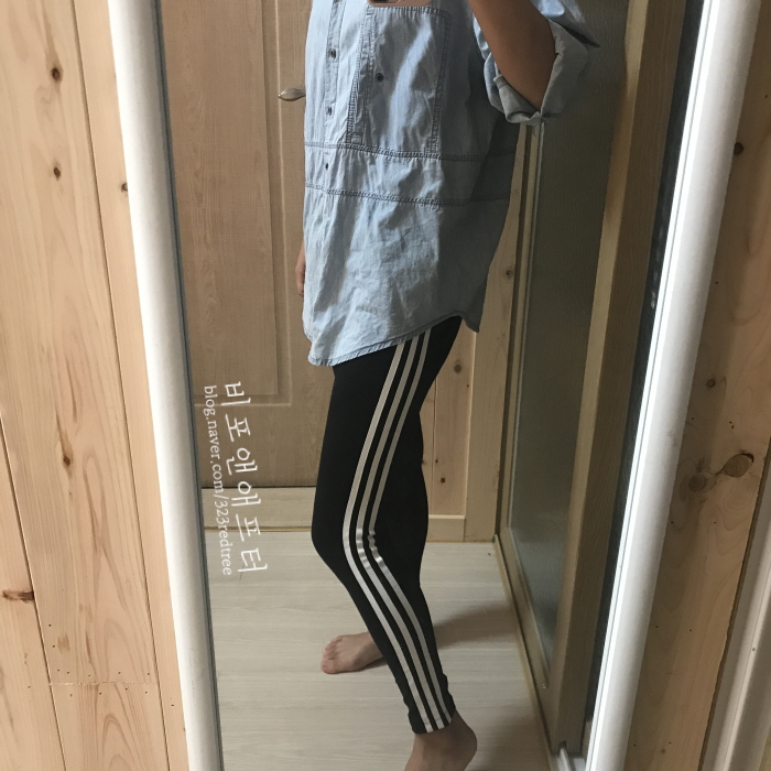  손나은 레깅스 아디다스 CE2441, 키 165가 입어보았다