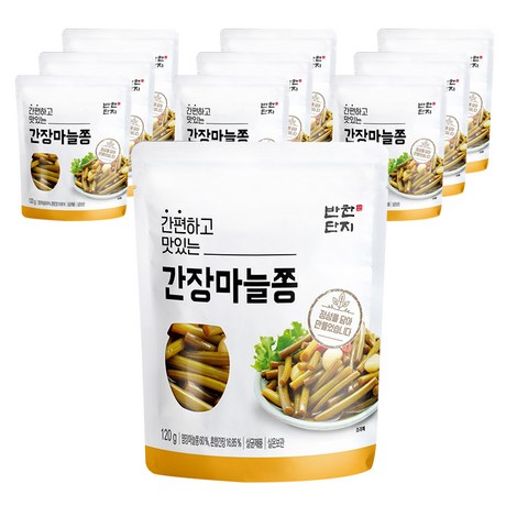 반찬단지 간장마늘쫑, 120g, 10개입 할인정보 공유해요