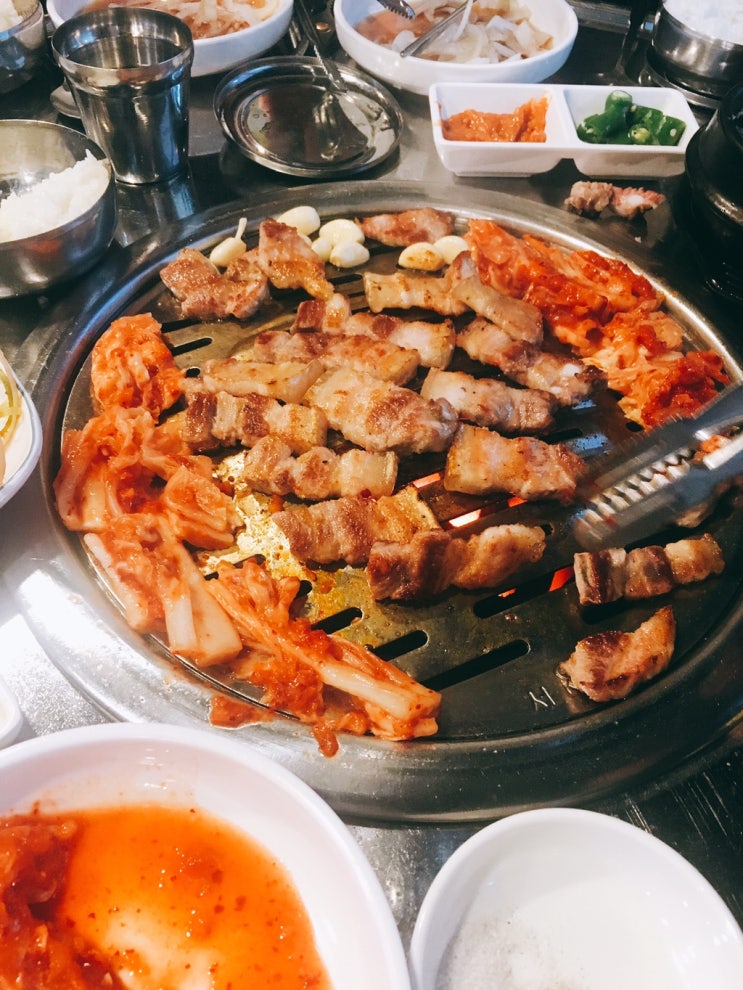 향남지구 불타는 생고기 연탄구이 냠냠~~