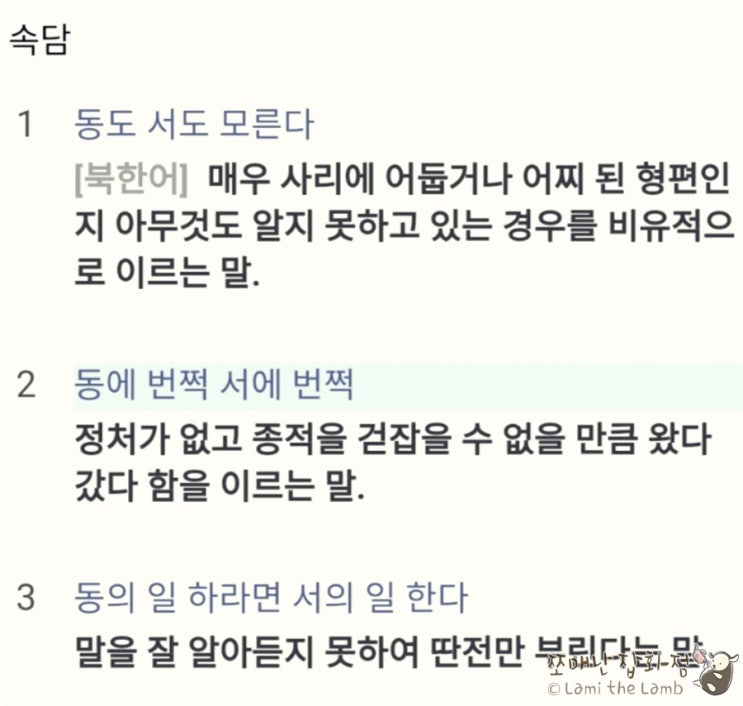  맞춤법 - 우리말 바로쓰기: 동에 번쩍 서에 번쩍 (o) 동해 번쩍 서해 번쩍 (x)
