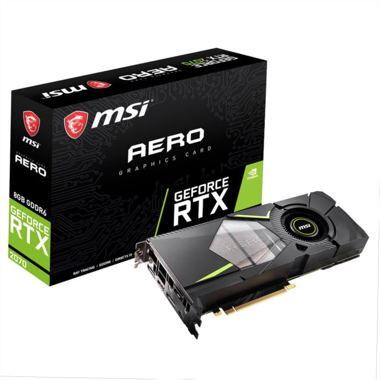  [651,820원] MSI 지포스 RTX2070 에어로 D6 8GB 그래픽카드
