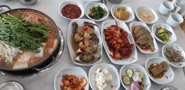  안면도 꽃지해변과 안면도수목원 근처 맛집.진송꽃드레