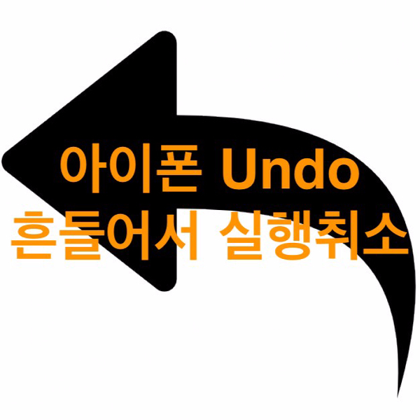 [iOS] 아이폰 Ctrl + Z (undo) "흔들어서 실행 취소" 설정