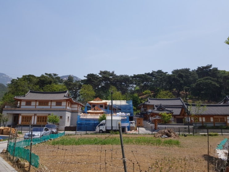  은평한옥마을 한옥 지붕 및 벽체 아이씬폼 단열현장