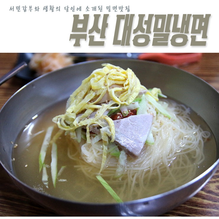  서민갑부와 생활의 달인에 소개된 부산 밀면 맛집 대성밀냉면