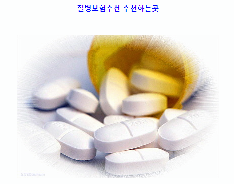  질병보험추천 상세히설명